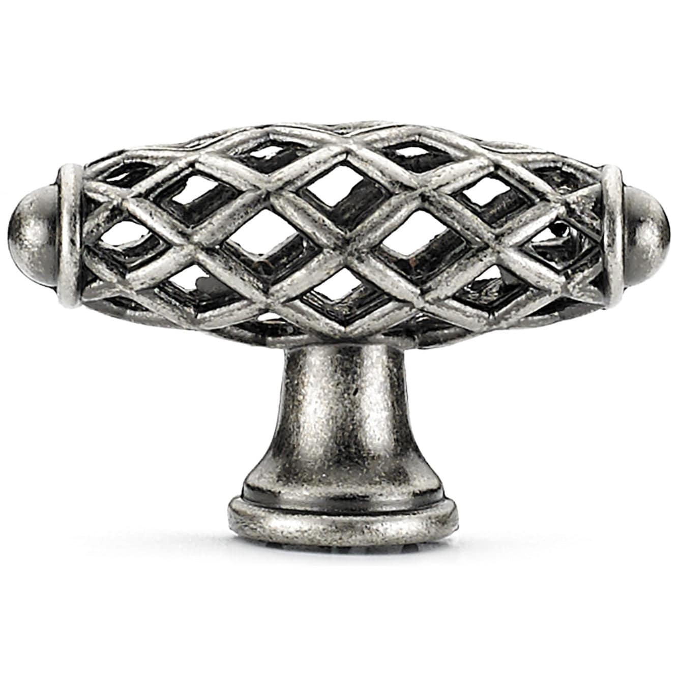 Traditional Knob, 2-9/32" x 25/32", Natural Iron - Image 3