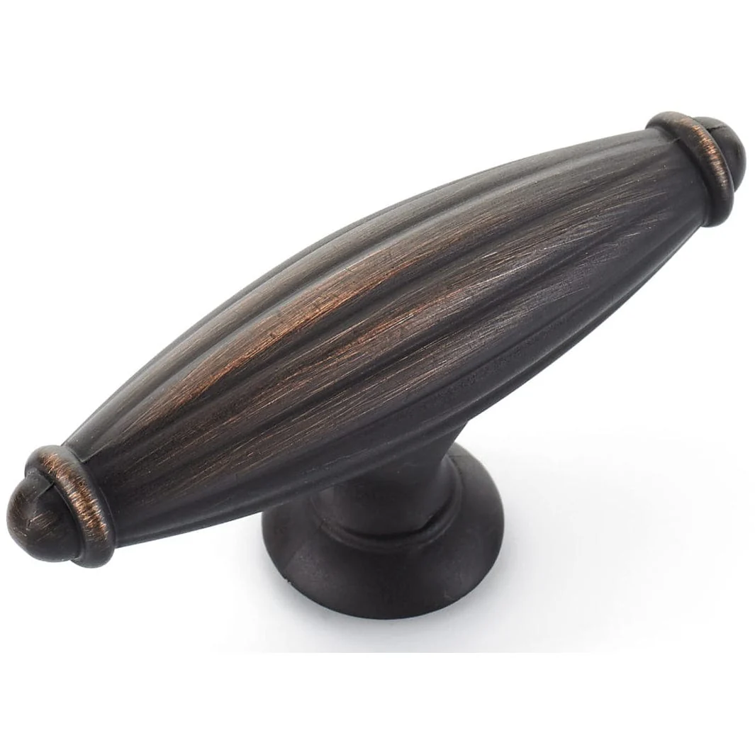 Traditional Knob, 2-9/16" x 25/32", Brushed Oil-Rubbed Bronze - Image 1