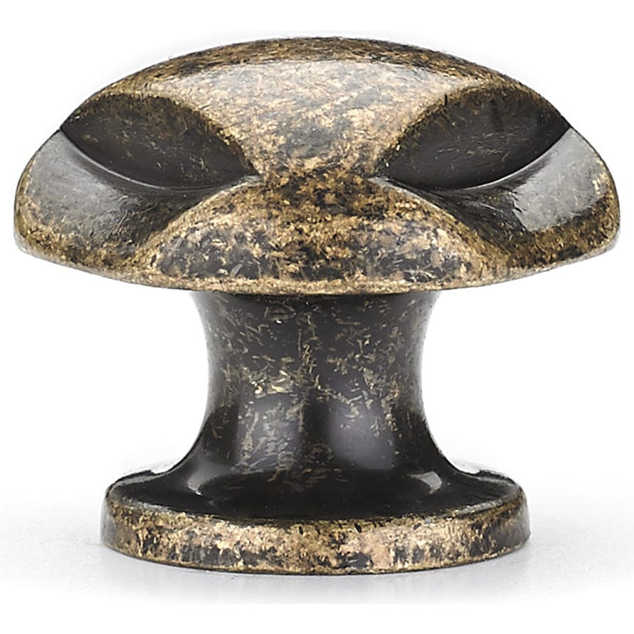 Traditional Knob, 1-1/8" D, Burnished Brass - Image 3