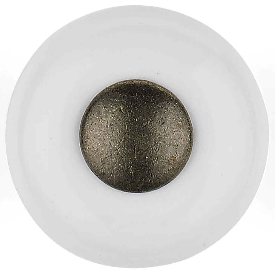 Eclectic Knob, 1" D, White - Image 2