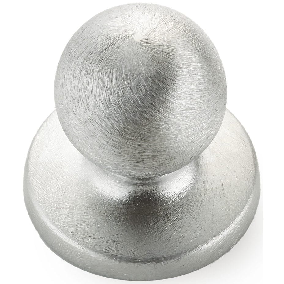 Functional Knob, 1-1/4" D, Brushed Chrome - Image 1