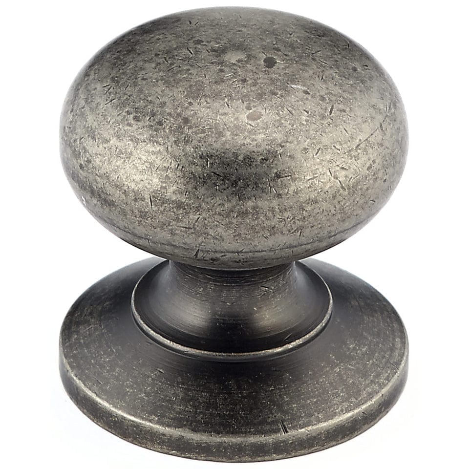 Traditional Knob, 1-1/4" D, Pewter - Image 1