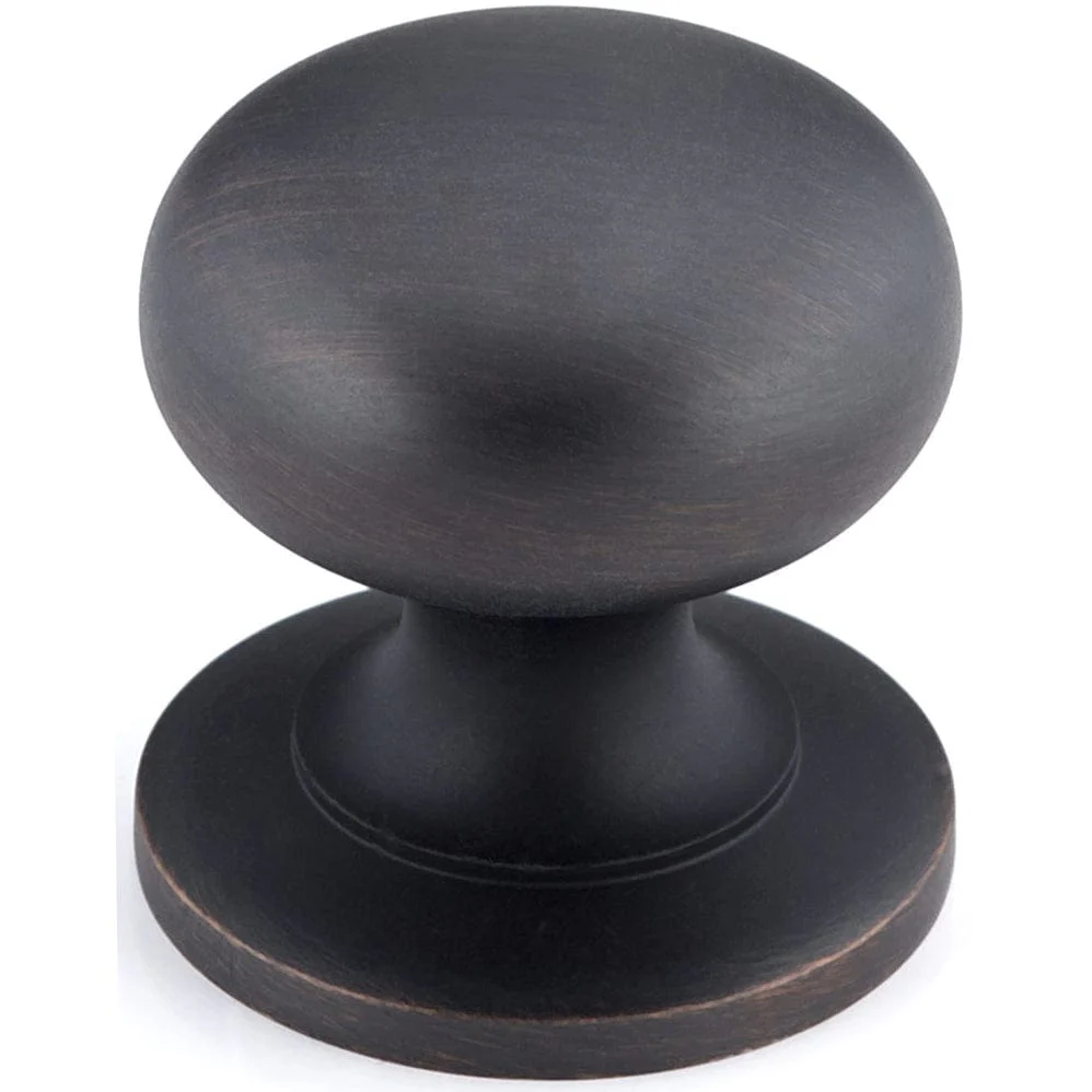 Traditional Mushroom Shape Knob- 1-1/4″ Diameter – Brushed Oil-Rubbed Bronze