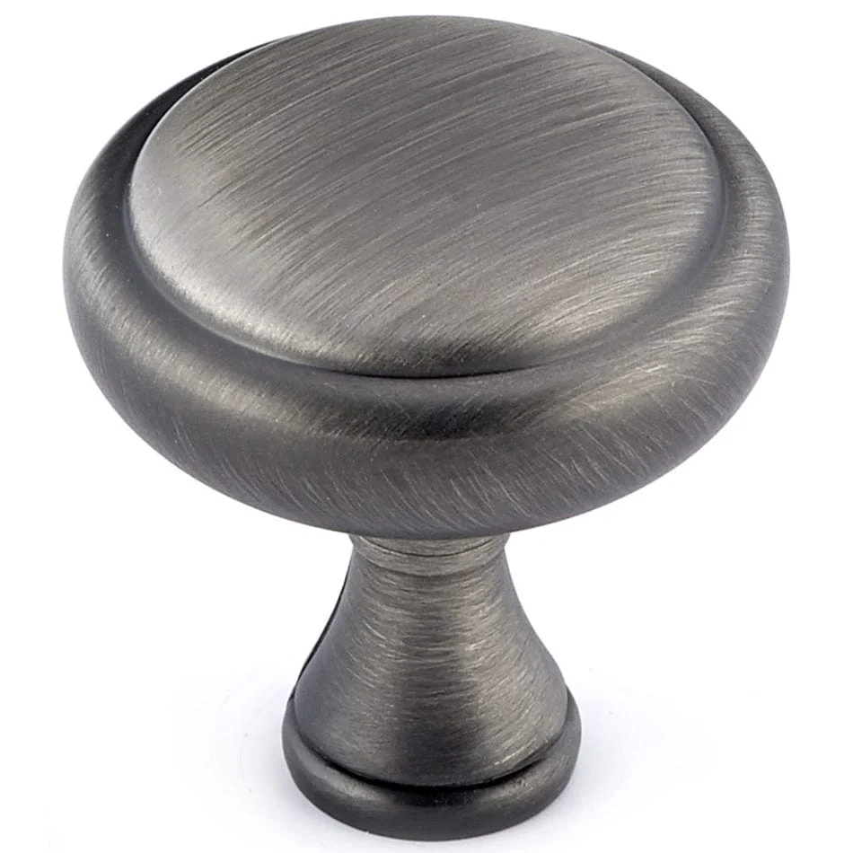 Traditional Knob, 1-1/4" D, Antique Nickel - Image 1