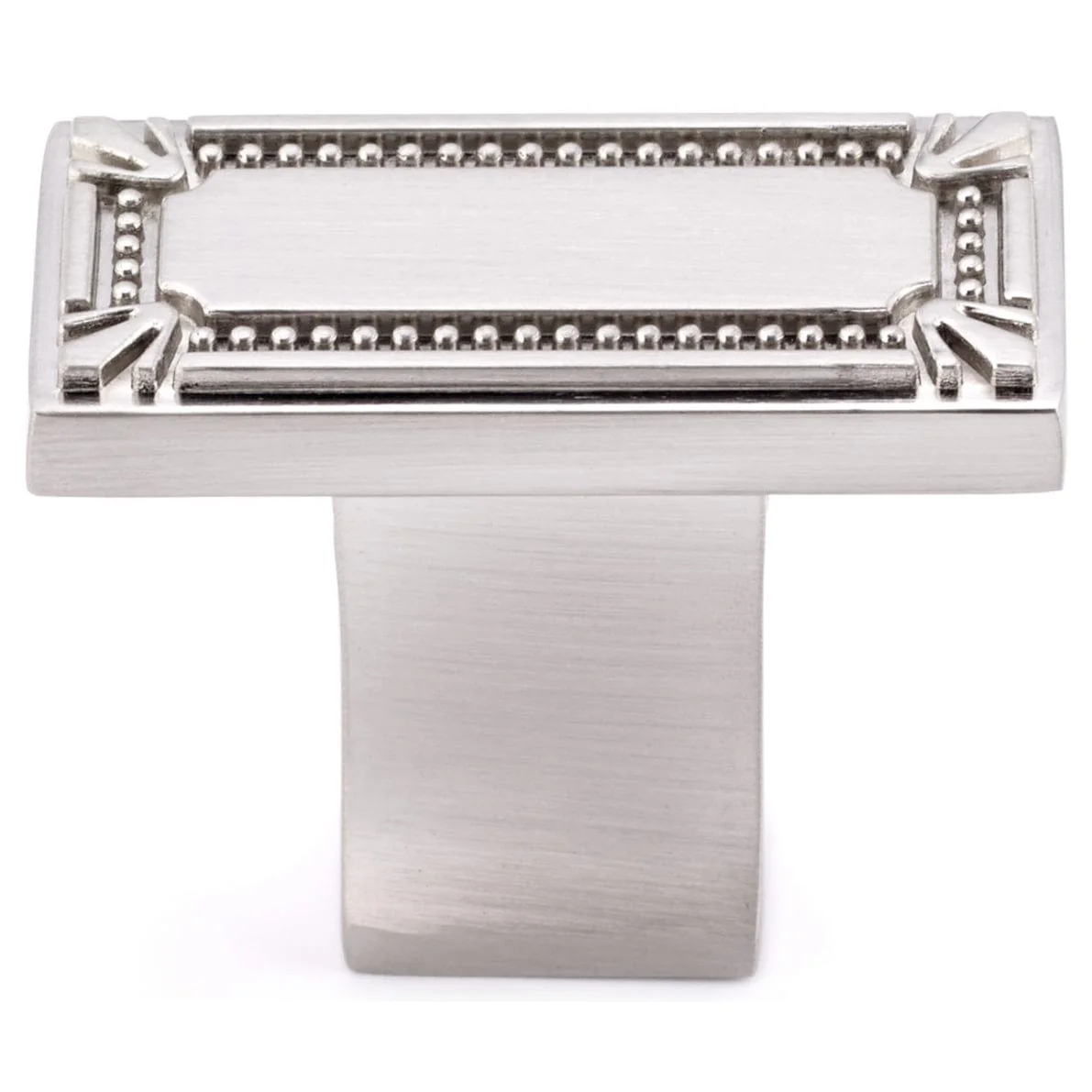 Traditional Knob, 1-11/16″ x 7/8″, Brushed Nickel