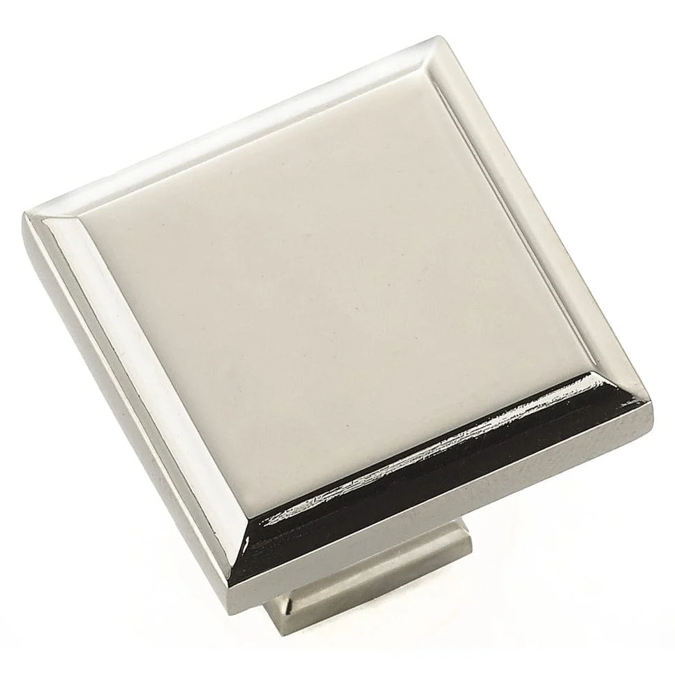 Transitional Knob, 1-1/4″ x 1-1/4″, Polished Nickel