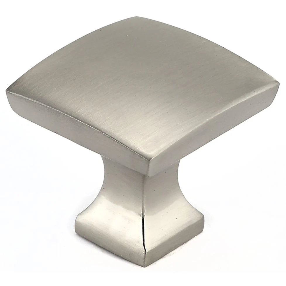 Transitional Knob, 1-5/16″ x 1-5/16″, Brushed Nickel
