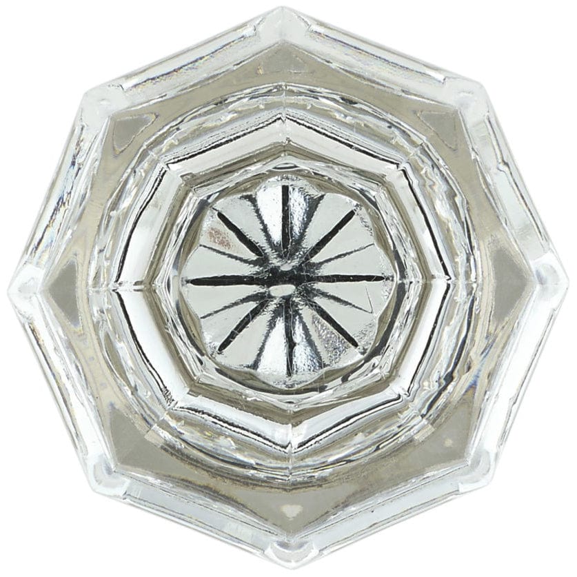 Eclectic Knob, 1-3/8" D, Brushed Nickel, Clear - Image 2
