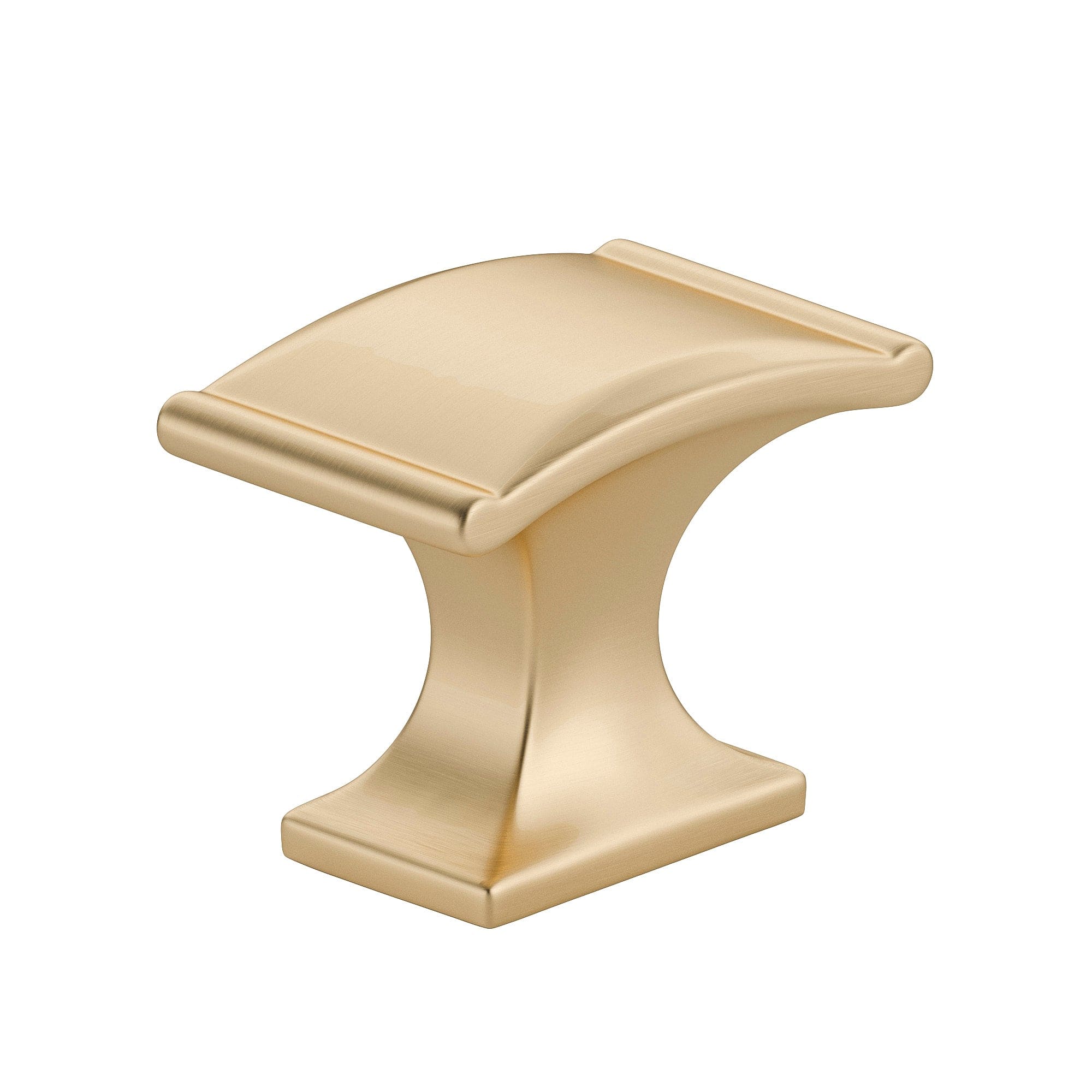 Traditional Knob, 1-3/8″ x 25/32″, Satin Brass
