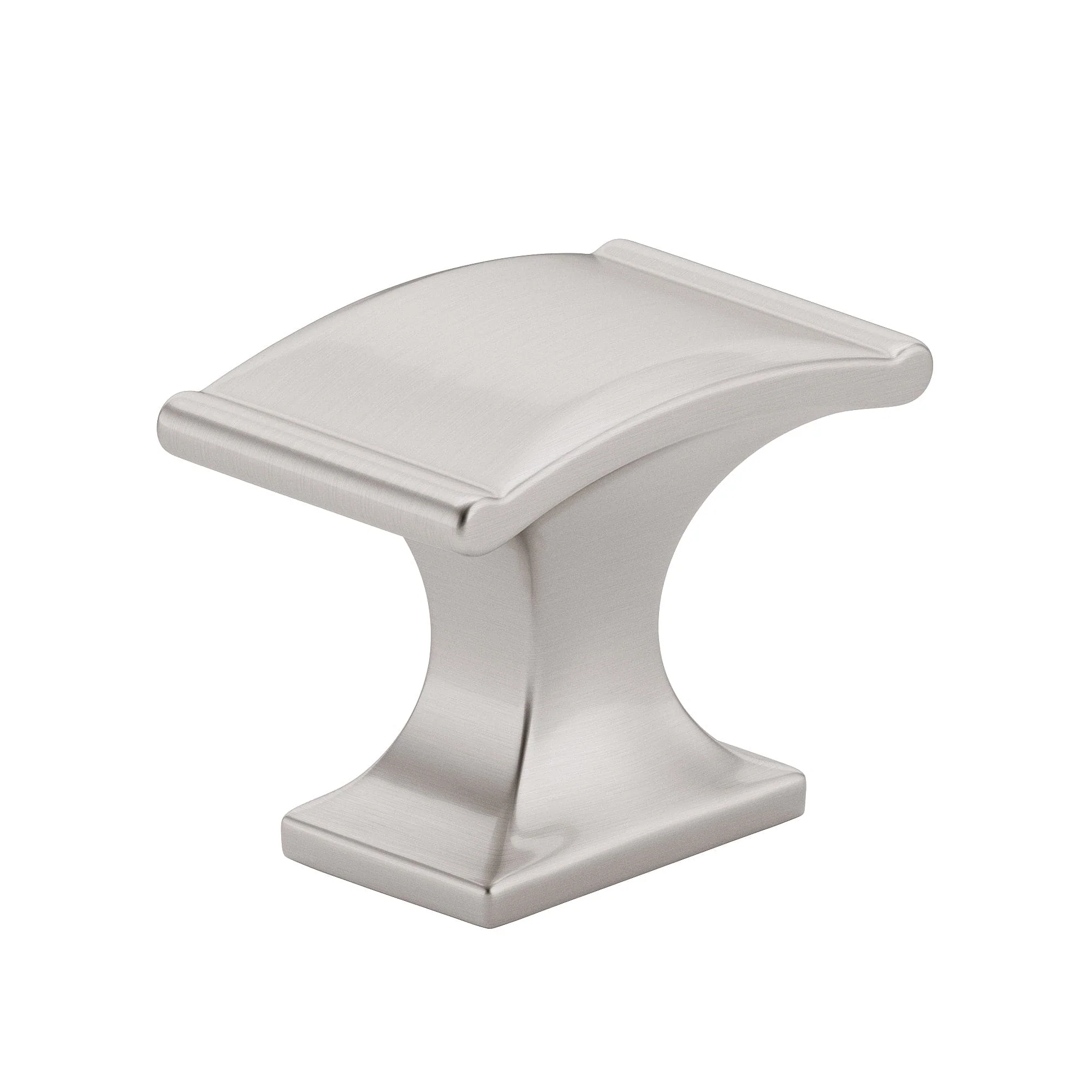 Traditional Knob, 1-3/8″ x 25/32″, Brushed Nickel