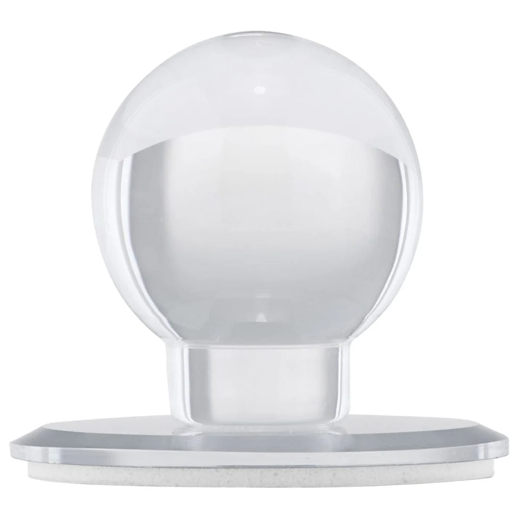 Contemporary Knob, 1-7/8" D, Transparent/Clear, Mirror Effect - Image 3