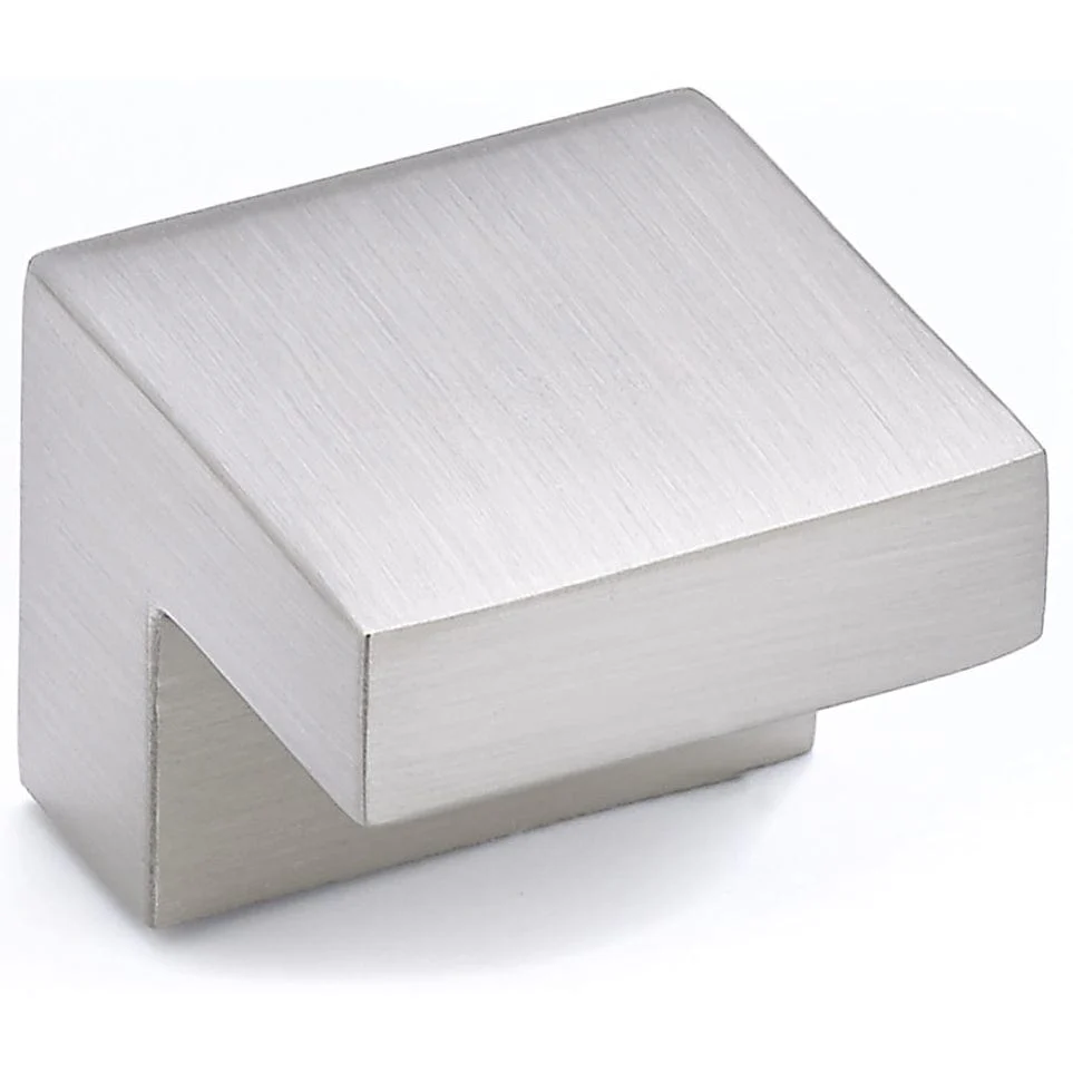 Contemporary Knob, 31/32″ x 31/32″, Brushed Nickel