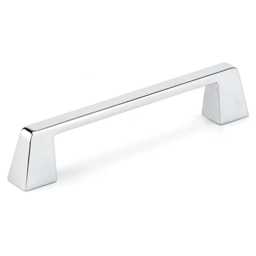 Contemporary Pull - 5-1/16" Center-to-Center - 3/4" W x 6-13/32" L - Chrome - Image 1