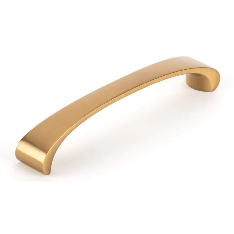Contemporary Pull - Aurum Brushed Gold - 5-1/16" Center-to-Center - 13/16" W x 5-5/8" L - Image 1