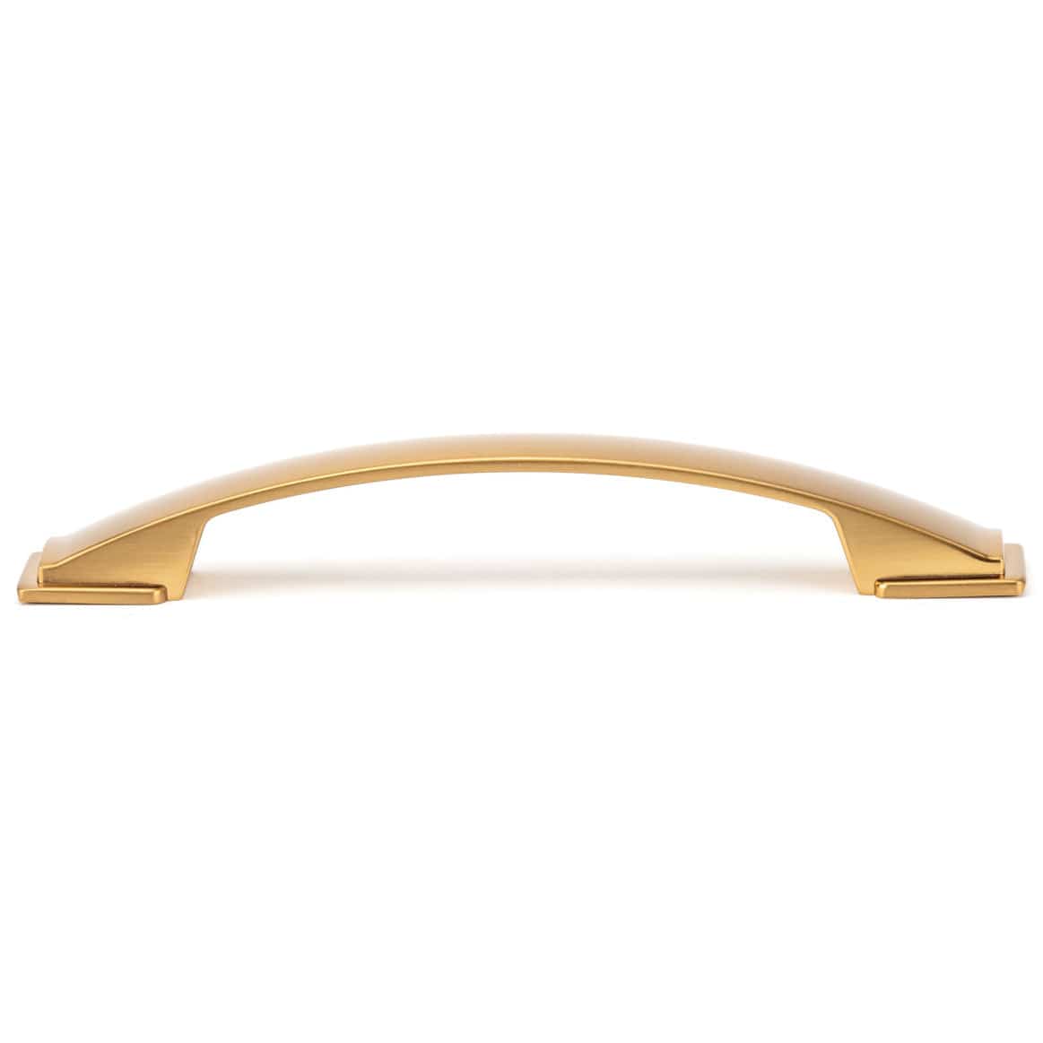Contemporary Pull -  Aurum Brushed Gold - 5-1/16" Center-to-Center - 31/32" W x 6-1/2" L - Image 3