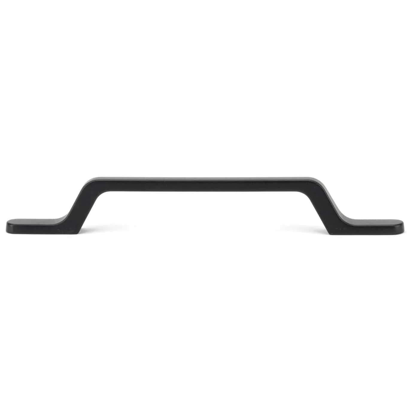 Contemporary Pull with Elongated Bases - 5-1/16" Center-to-Center - 7-5/8" OL - Matte Black - Image 3