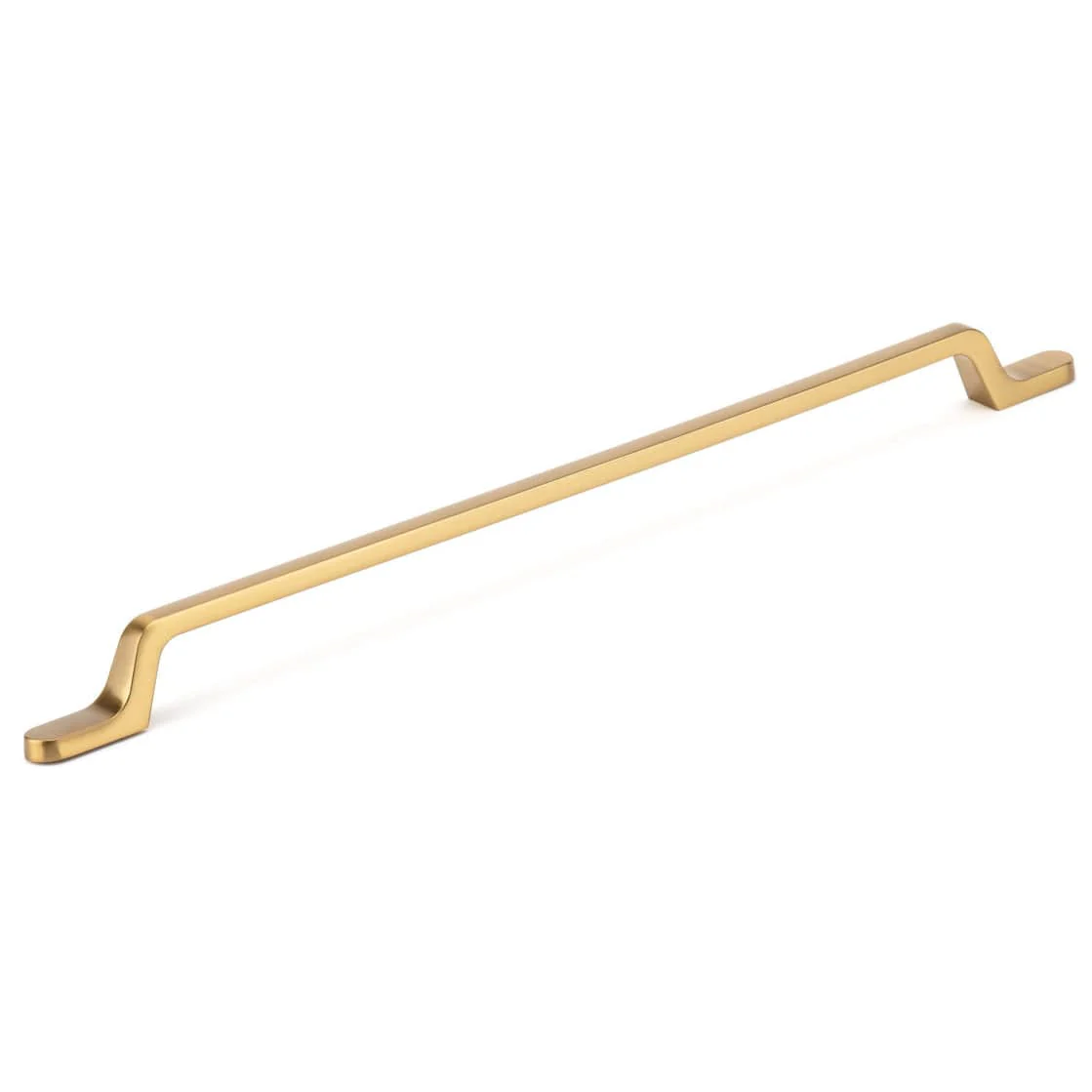 Sleek Contemporary Pull - Brushed Aurum Gold - 12-5/8" Center-to-Center x 15-1/4" L - Image 1