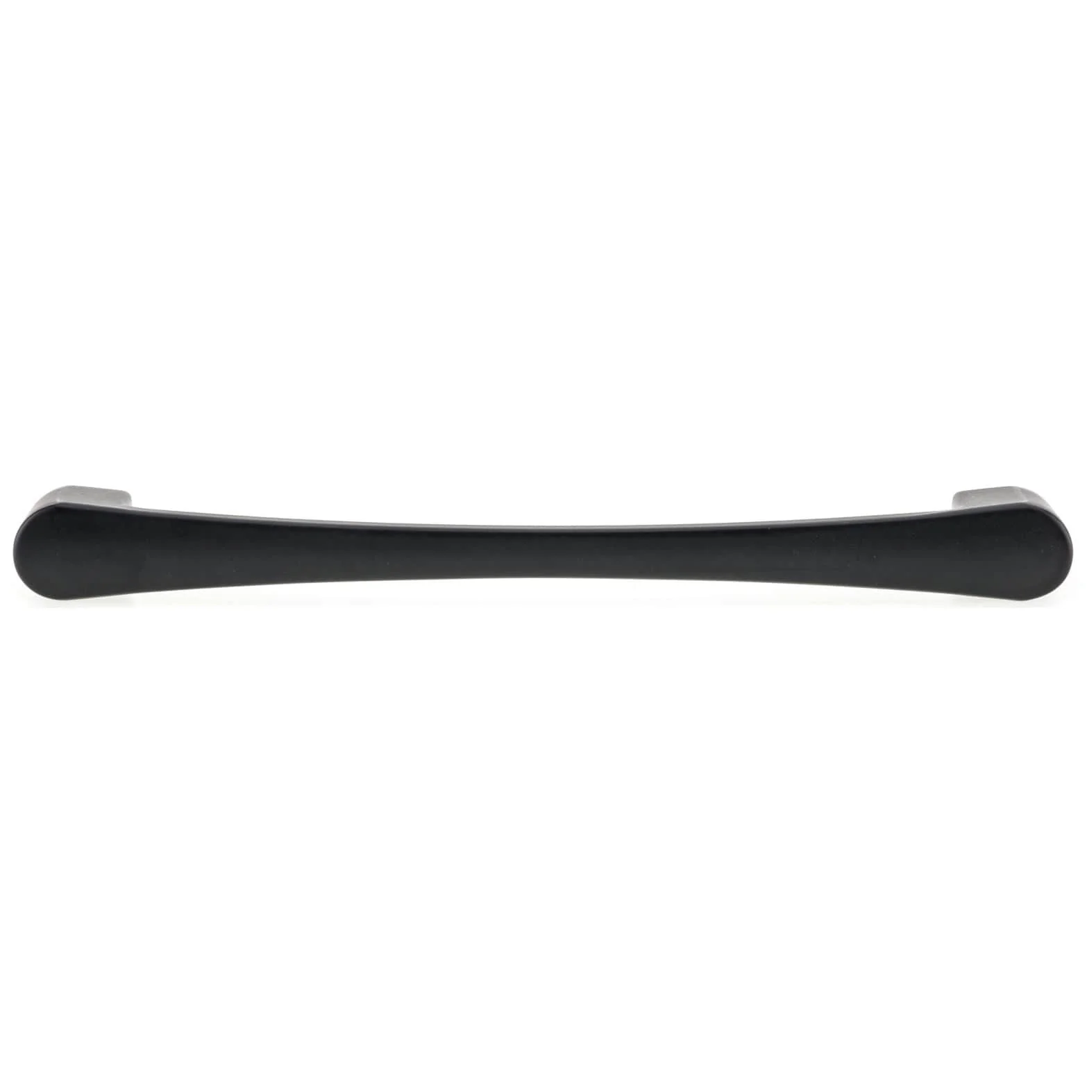 Contemporary Metal Pull with Rounded Flared Ends - 6-5/16" Center-to-Center - 6-15/16" OL - Matte Black - Image 2