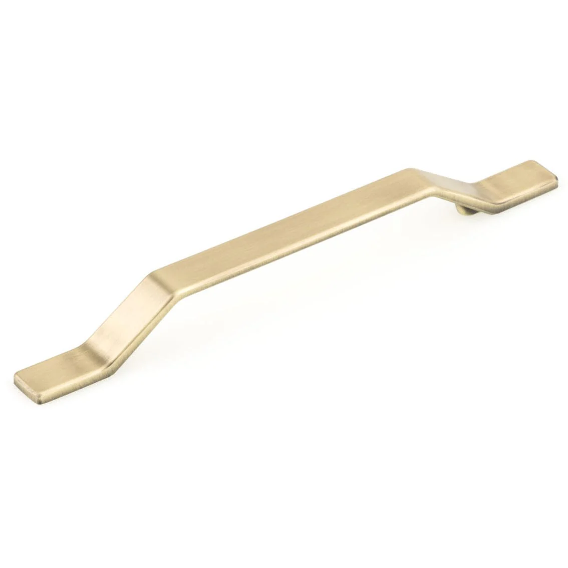 Contemporary Pull, 6-5/16" Center-to-Center, Satin Brass - Image 1