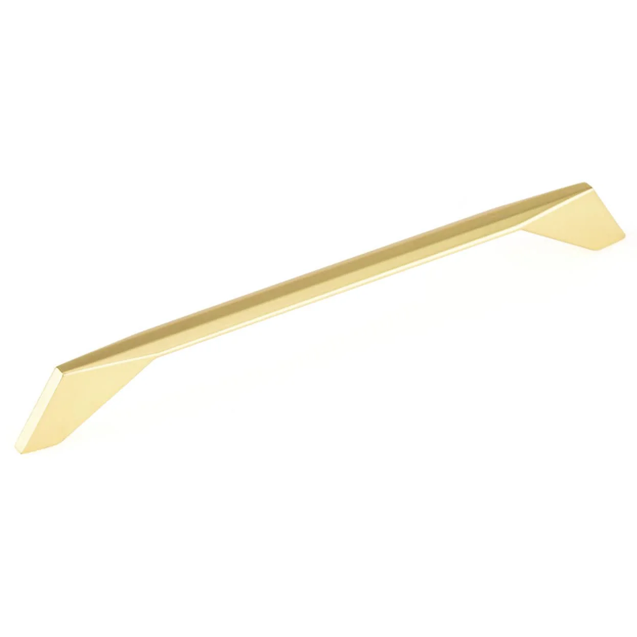 Contemporary Pull - 8-13/16" Center-to-Center - Brushed Gold - Image 1