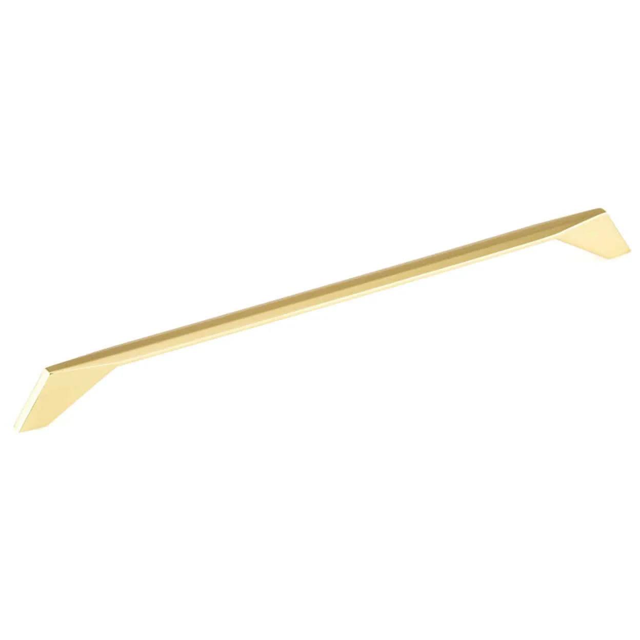 Contemporary Pull, 12-5/8" Center-to-Center, Brushed Gold - Image 1