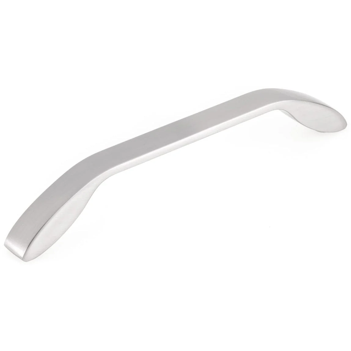Contemporary Metal Pull - 6-5/16" Center-to-Center - 6-31/32" OL - Brushed Nickel - Image 1