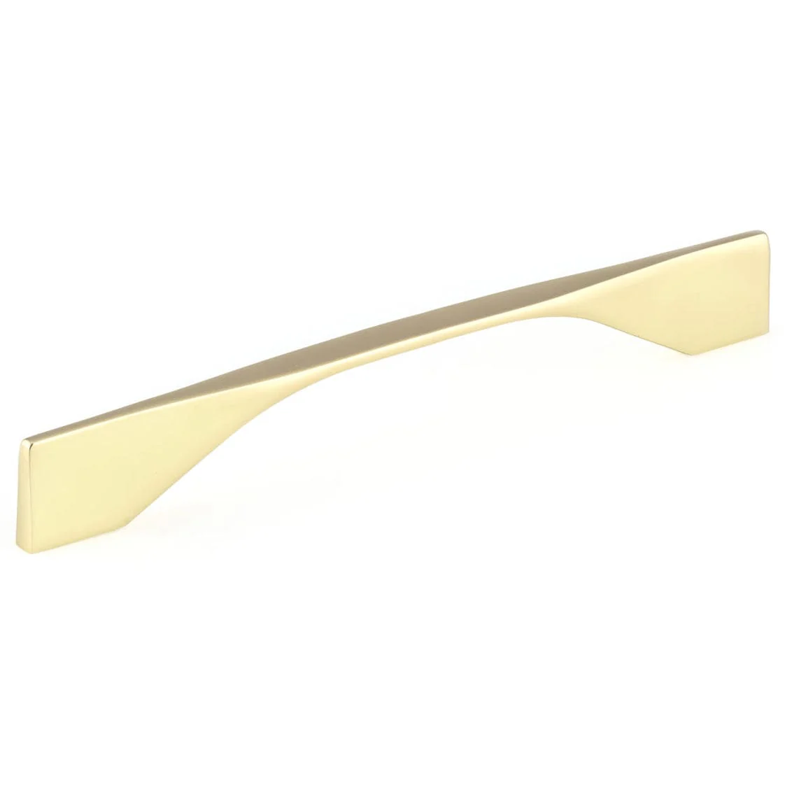 Contemporary Pull, 6-5/16" to 7-9/16" Center-to-Center, Brushed Gold - Image 1