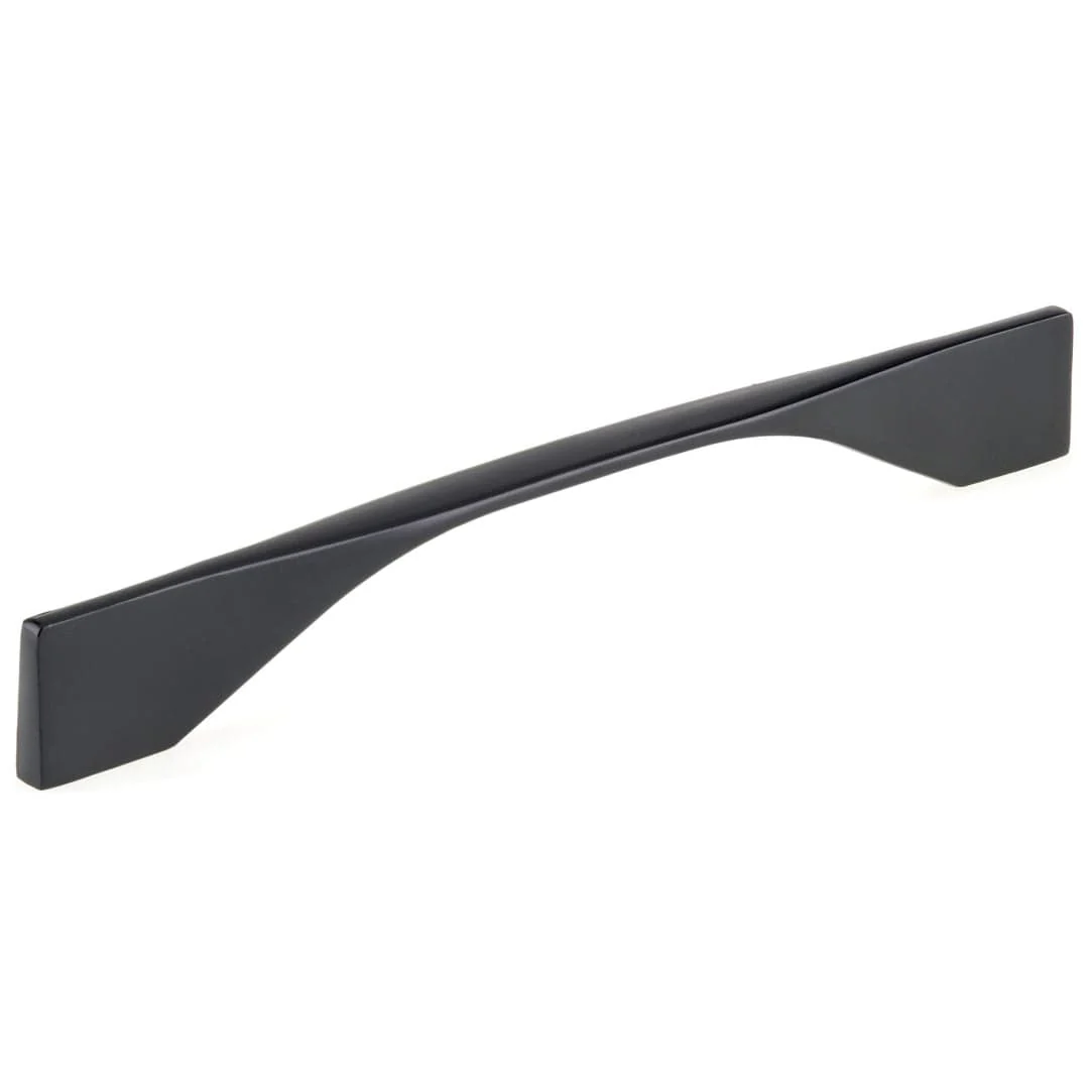 Contemporary Pull, 6-5/16" or 7-9/16" Center-to-Center, Matte Black - Image 1