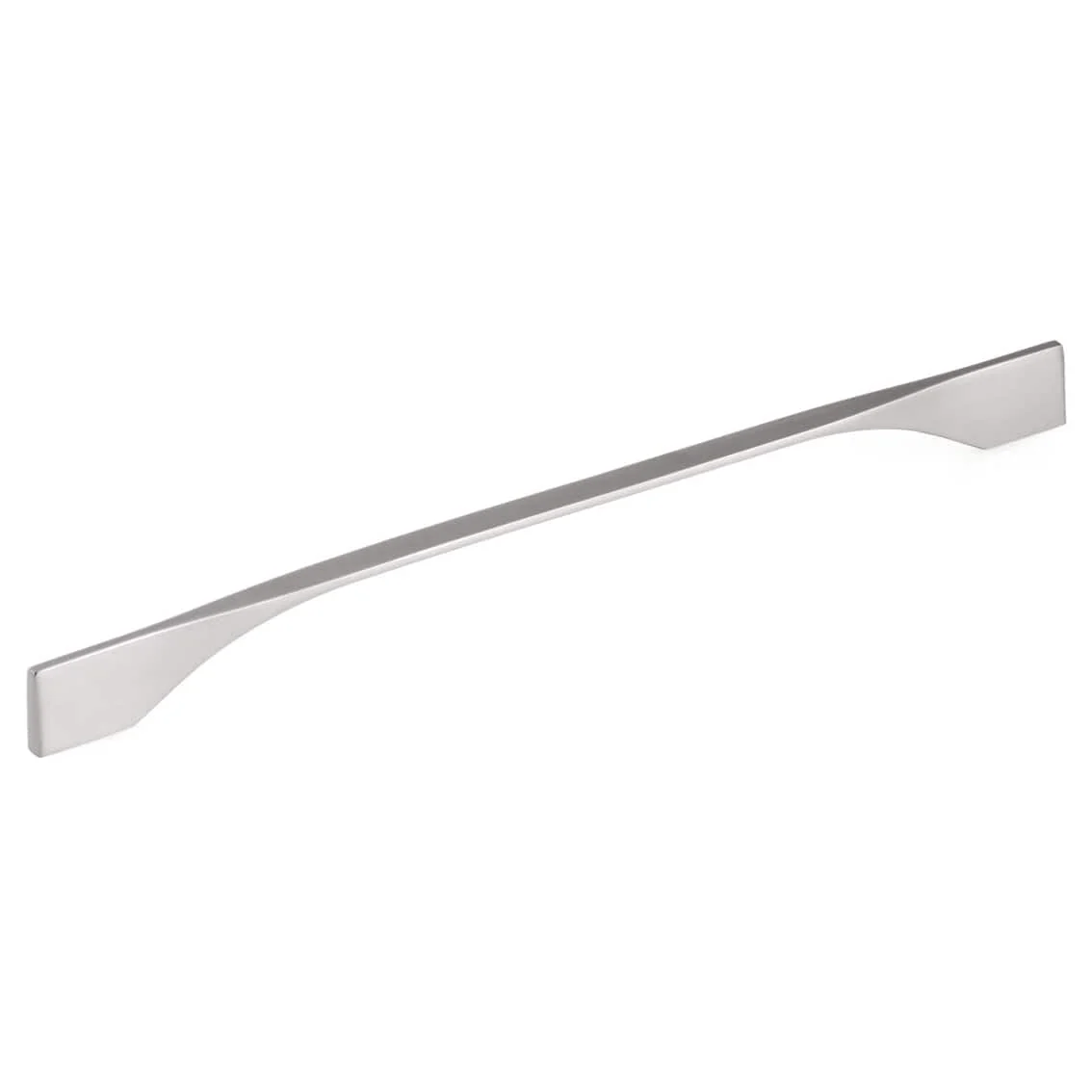 Contemporary Pull, 11-3/8" to 12-5/8" Center-to-Center, Brushed Nickel - Image 1