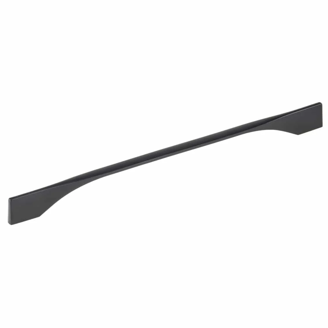 Contemporary Pull, 11-3/8" to 12-5/8" Center-to-Center, Matte Black - Image 1