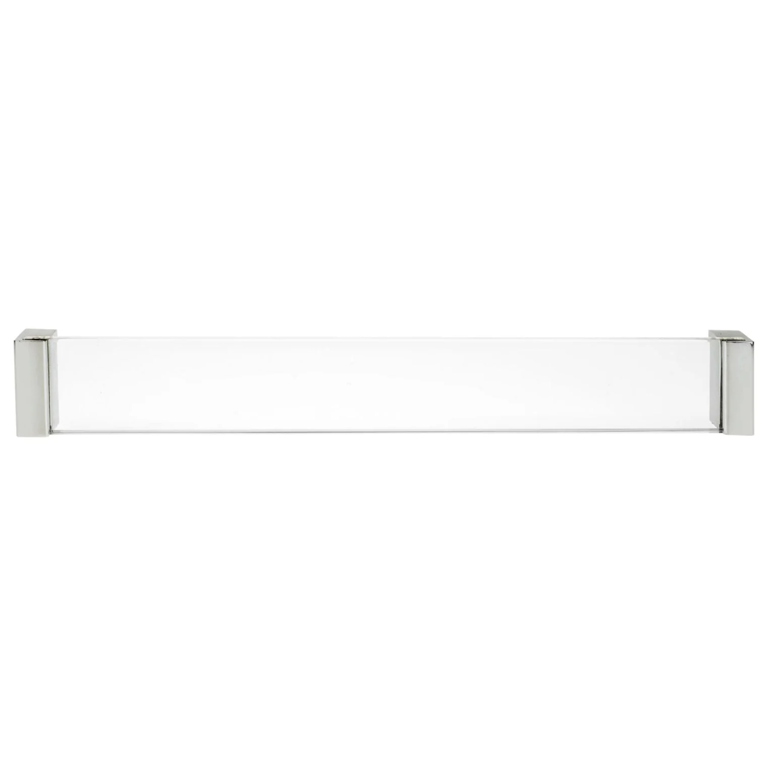 Contemporary Pull - 10-1/8" Center-to-Center - Chrome/Clear Acrylic - Image 2