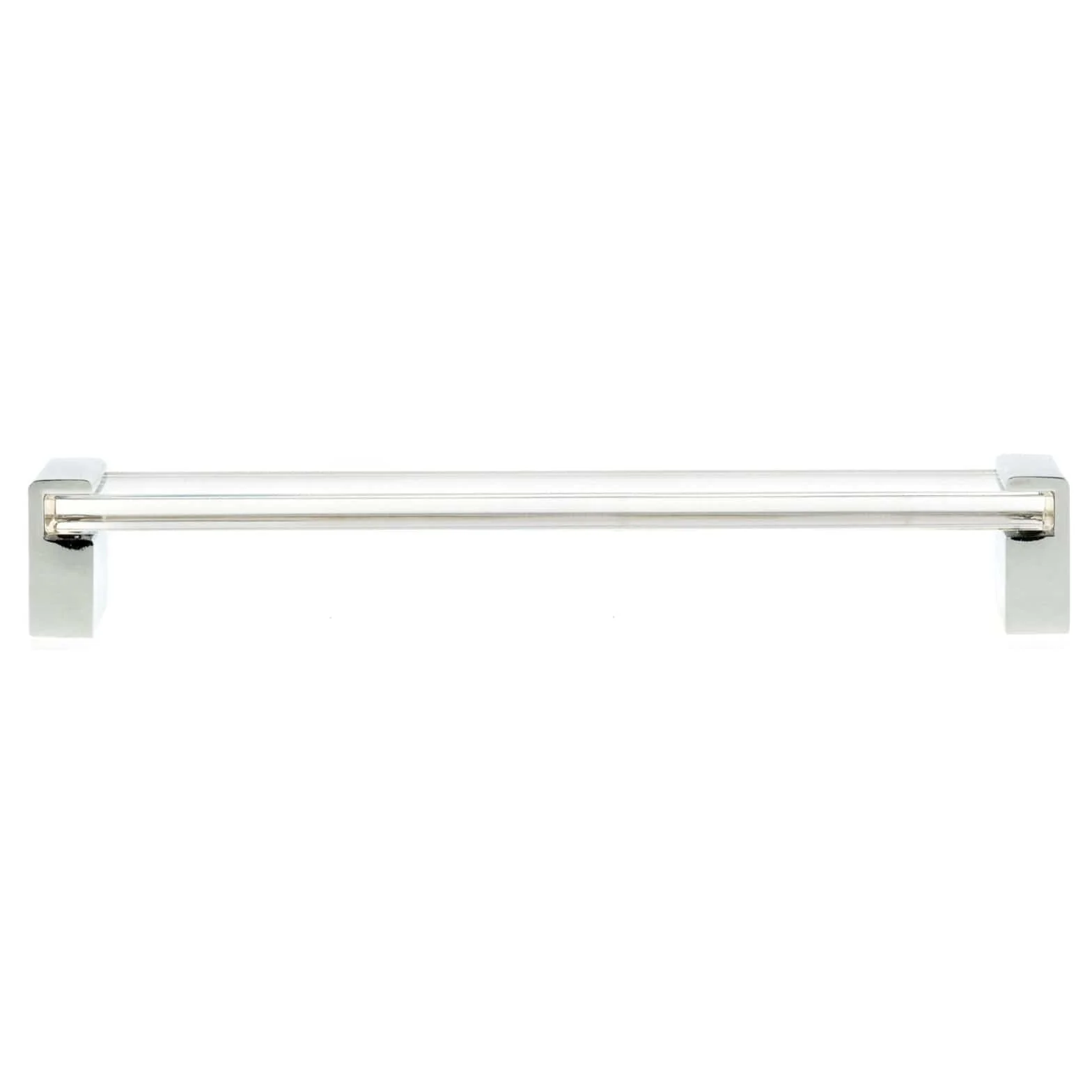 Contemporary Pull - 10-1/8" Center-to-Center - Chrome/Clear Acrylic - Image 3