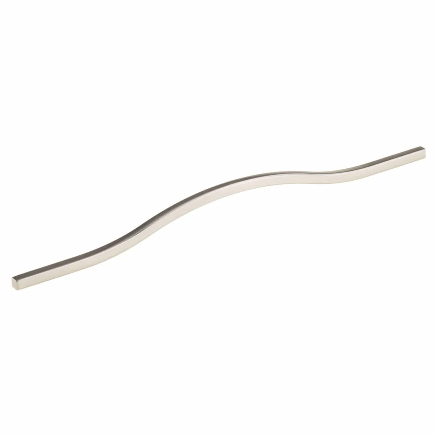 Contemporary Pull - Metal - 11-3/8" Center-to-Center - Brushed Nickel - Image 1