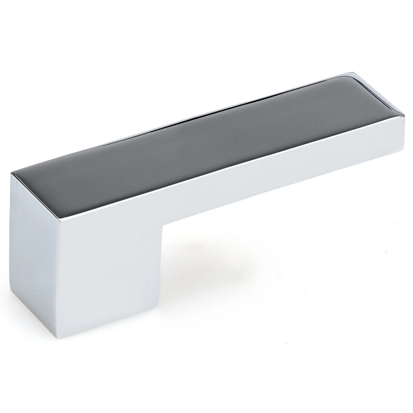 Contemporary L-shaped Pull - Thin- 5/8" Center-to-Center - 2-5/32" OL - Chrome - Image 1