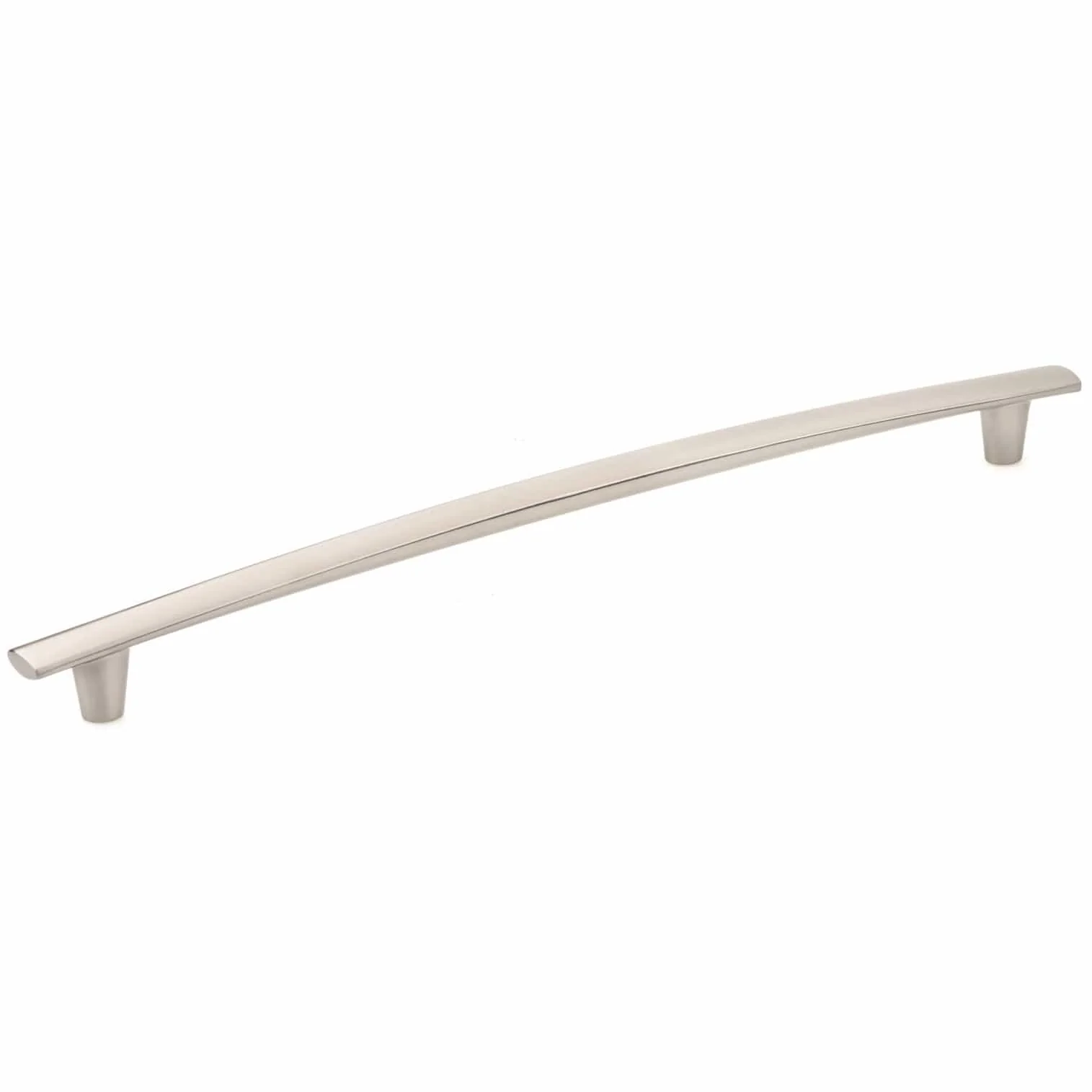 Contemporary Pull - 12-5/8" Center-to-Center - 21/32" W x 14-1/2" L - Brushed Nickel - Image 1
