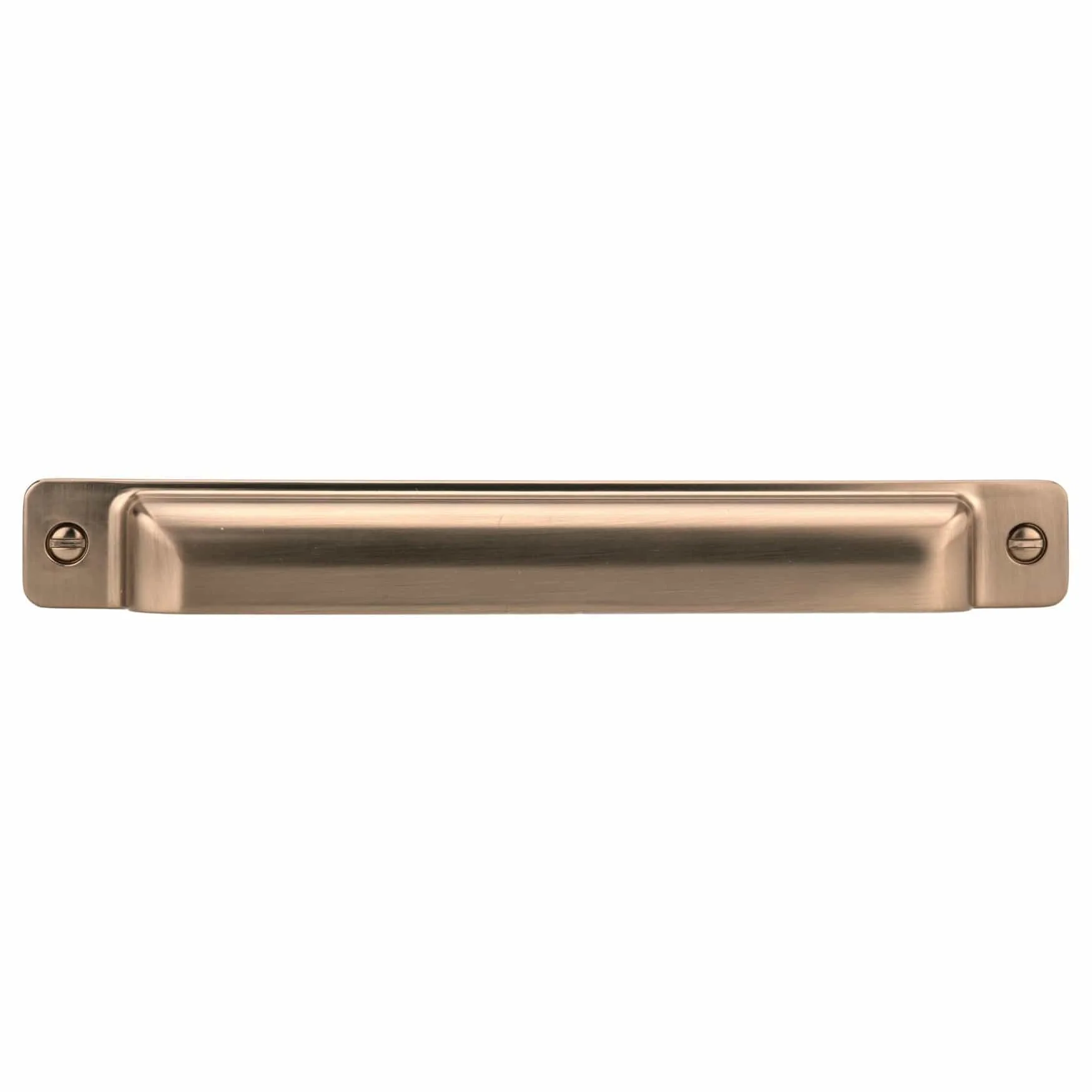 Rectangular Cup Transitional Pull - Champagne Bronze - 7-9/16" Center-to-Center  x 8-9/32" L - Image 1