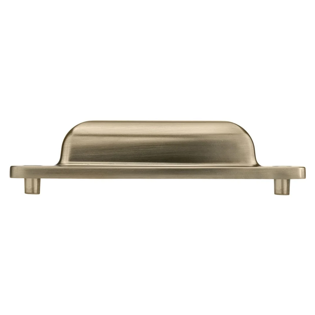 Rectangular Cup Transitional Pull - 3-3/4" Center-to-Center - 4-1/2" OL - Champagne Bronze - Image 3
