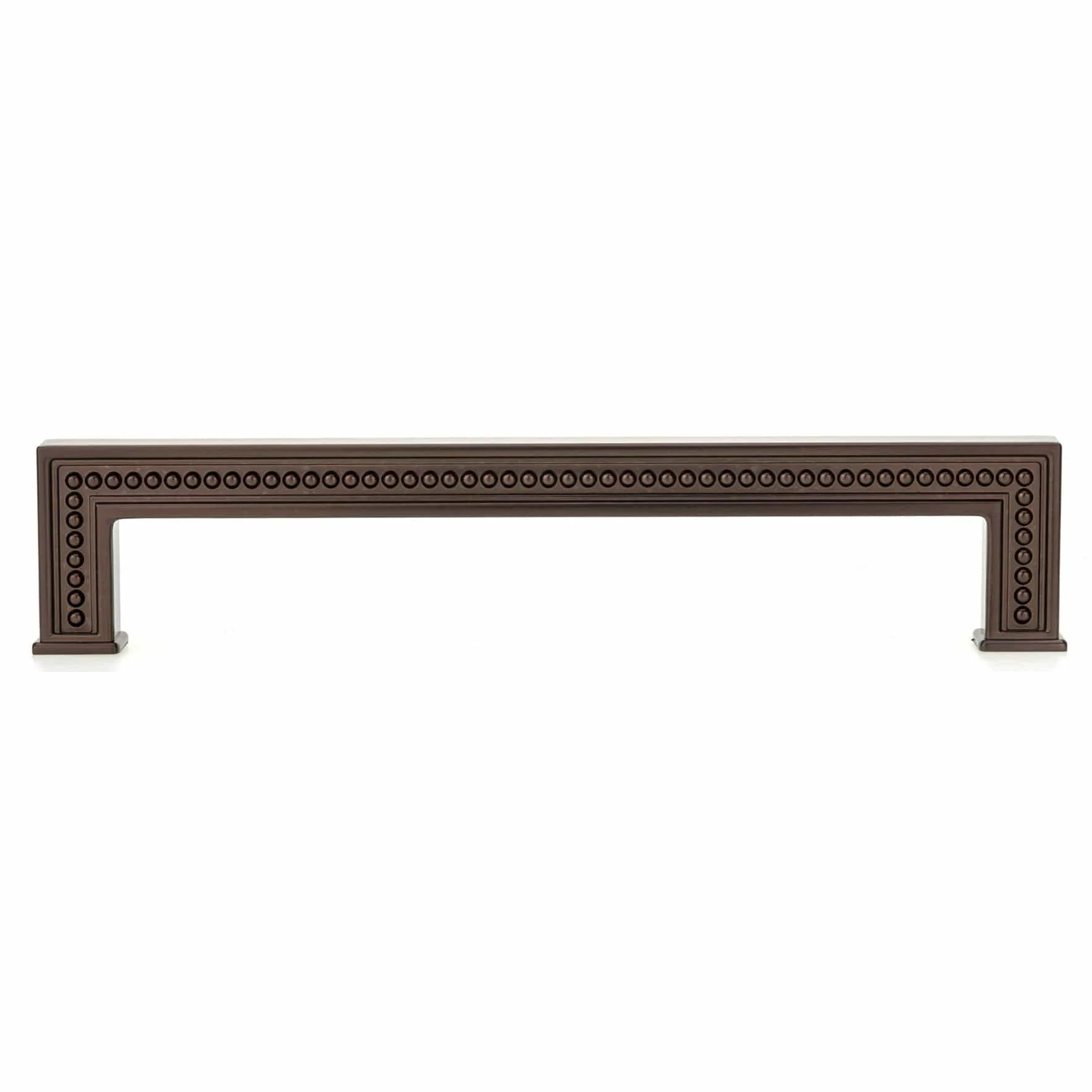 Transitional Pull with Side Beading - 7-9/16" Center-to-Center - 8-9/32" OL - Honey Bronze - Image 3
