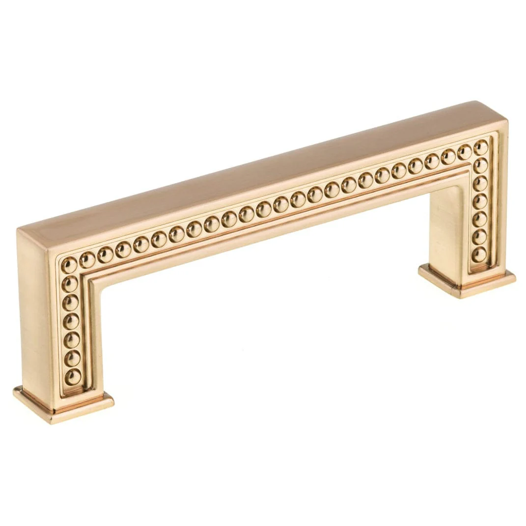 Beaded Transitional Metal Pull - Champagne Bronze - 3-3/4" Center-to-Center - 4-3/8" L - Image 1