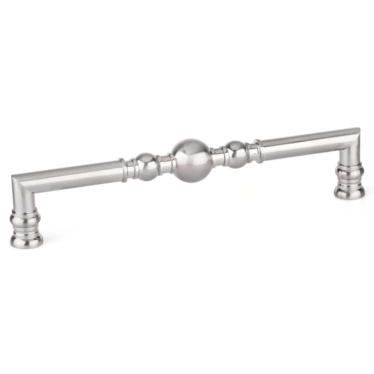 Traditional Pull, 12-5/8" Center-to-Center, Brushed Nickel - Image 1