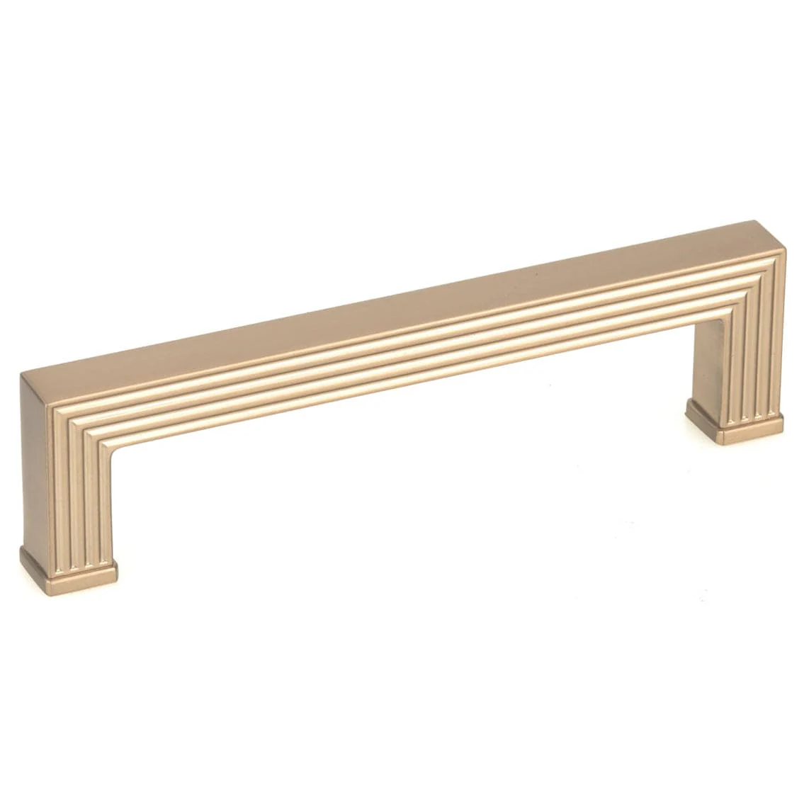 Smooth-Faced Transitional Metal Pull - Champagne Bronze - 5-1/32" Center-to-Center - 5-19/32" L - Image 1