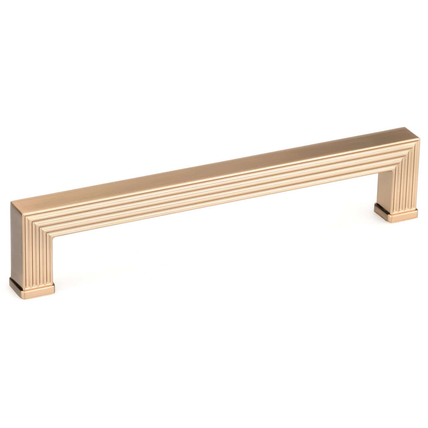 Textured Transitional Pull - 7-9/16" Center-to-Center - 8-7/32" OL- Champagne Bronze - Image 1