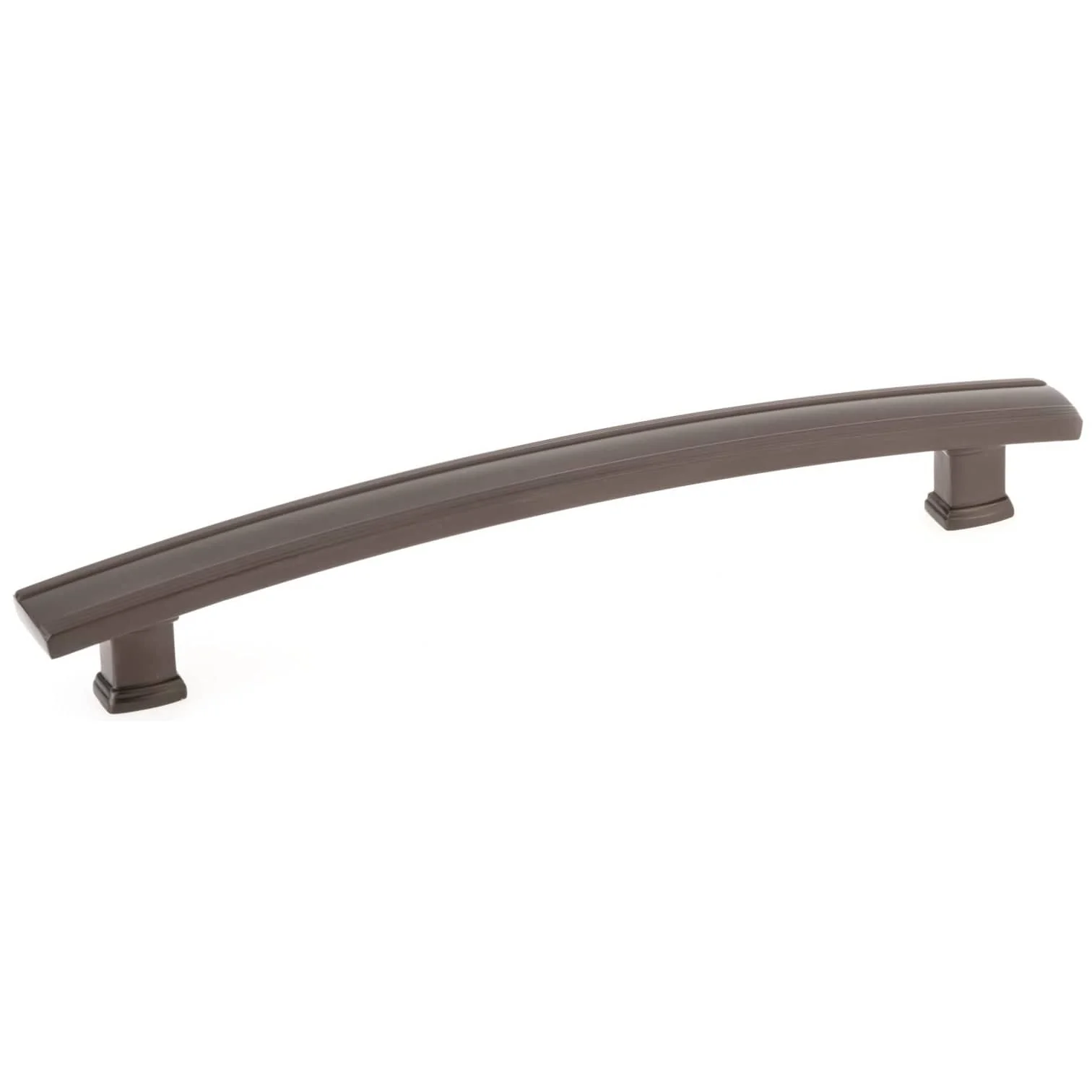 Arched Transitional Pull – 7-9/16″ Center-to-Center – 9-3/8″ OL – Honey Bronze