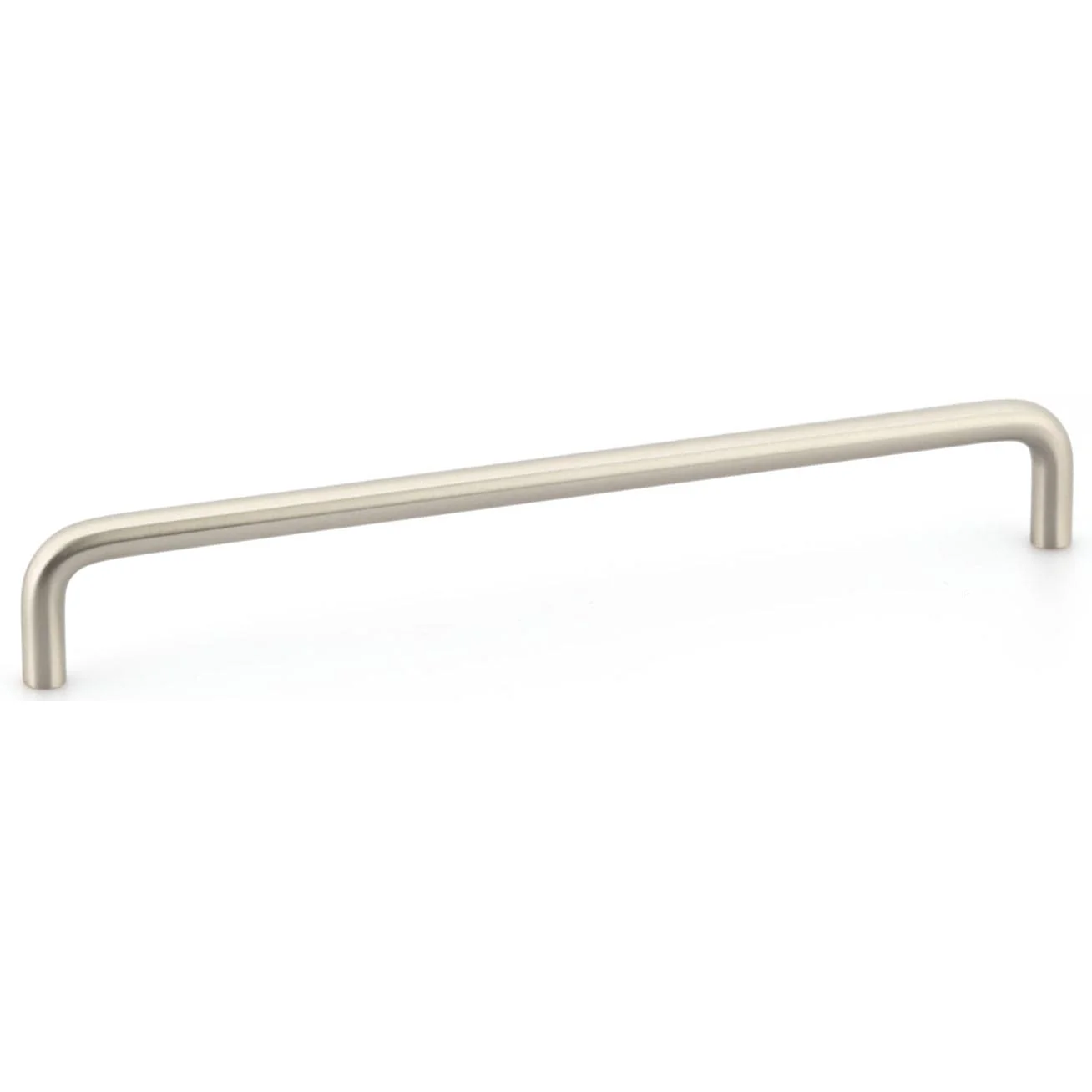 Contemporary Pull, 12" Center-to-Center, Brushed Nickel - Image 1