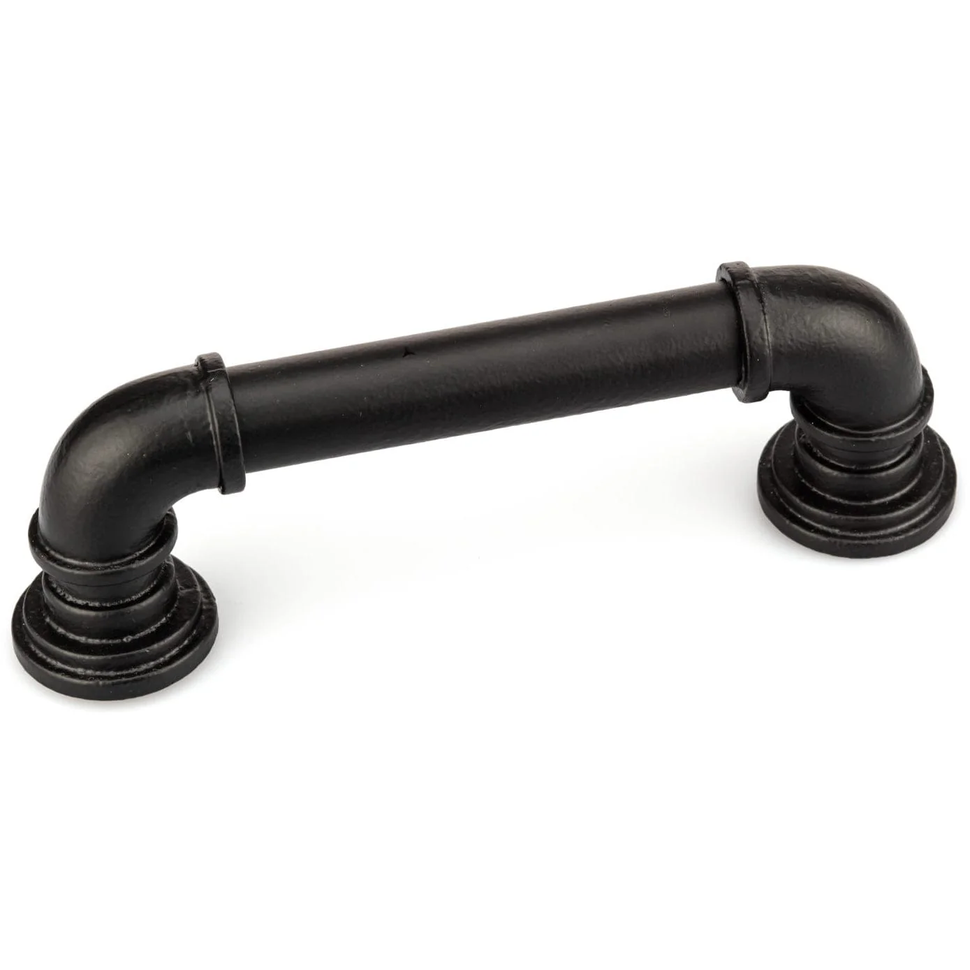 Eclectic Barn Door Pull, 6-5/16" Center-to-Center, Matte Black - Image 1