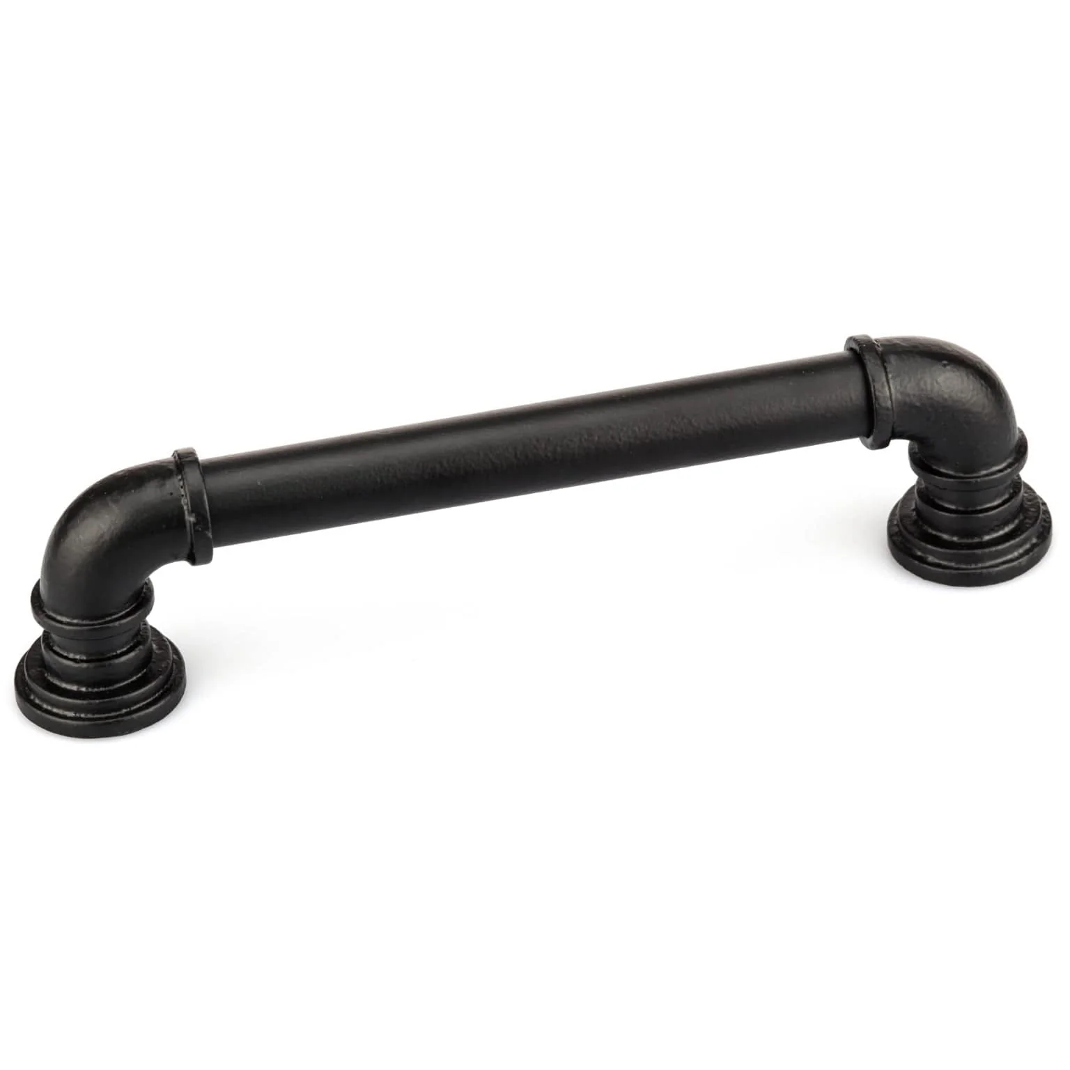Eclectic Barn Door Pull, 8-13/16" Center-to-Center, Matte Black - Image 1