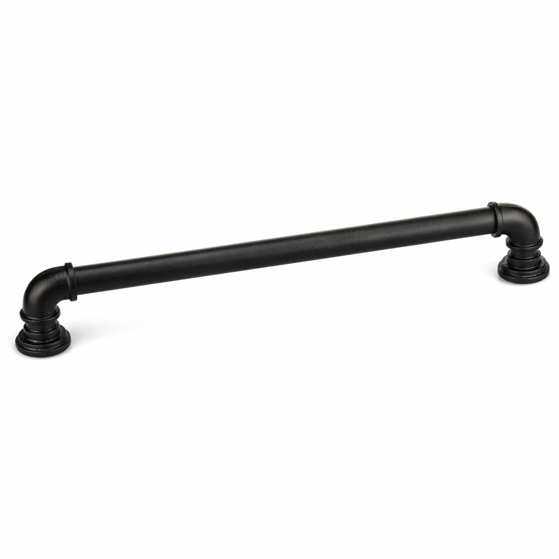Eclectic Barn Door Pull, 15-1/8" Center-to-Center, Matte Black - Image 1