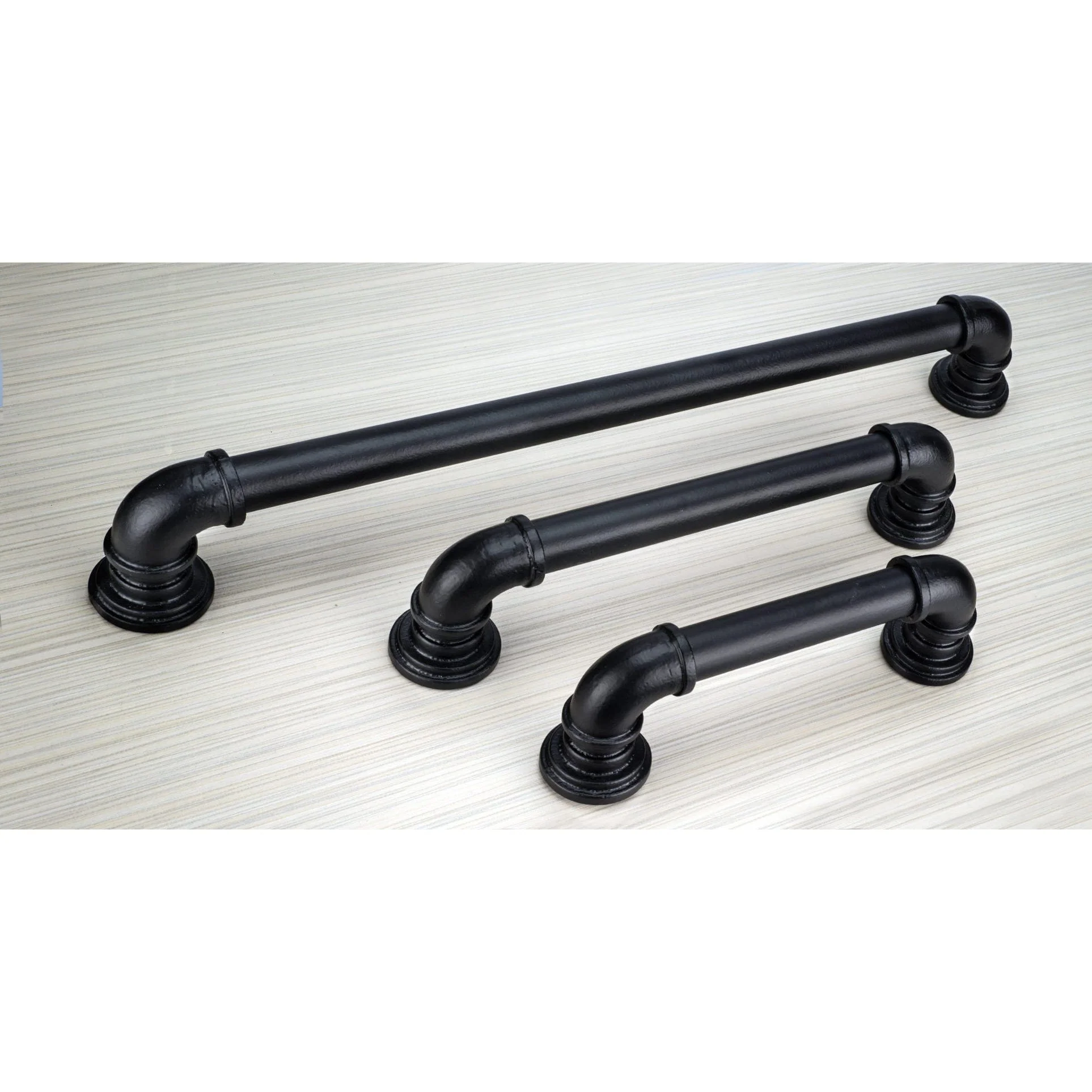Eclectic Barn Door Pull, 15-1/8" Center-to-Center, Matte Black - Image 2