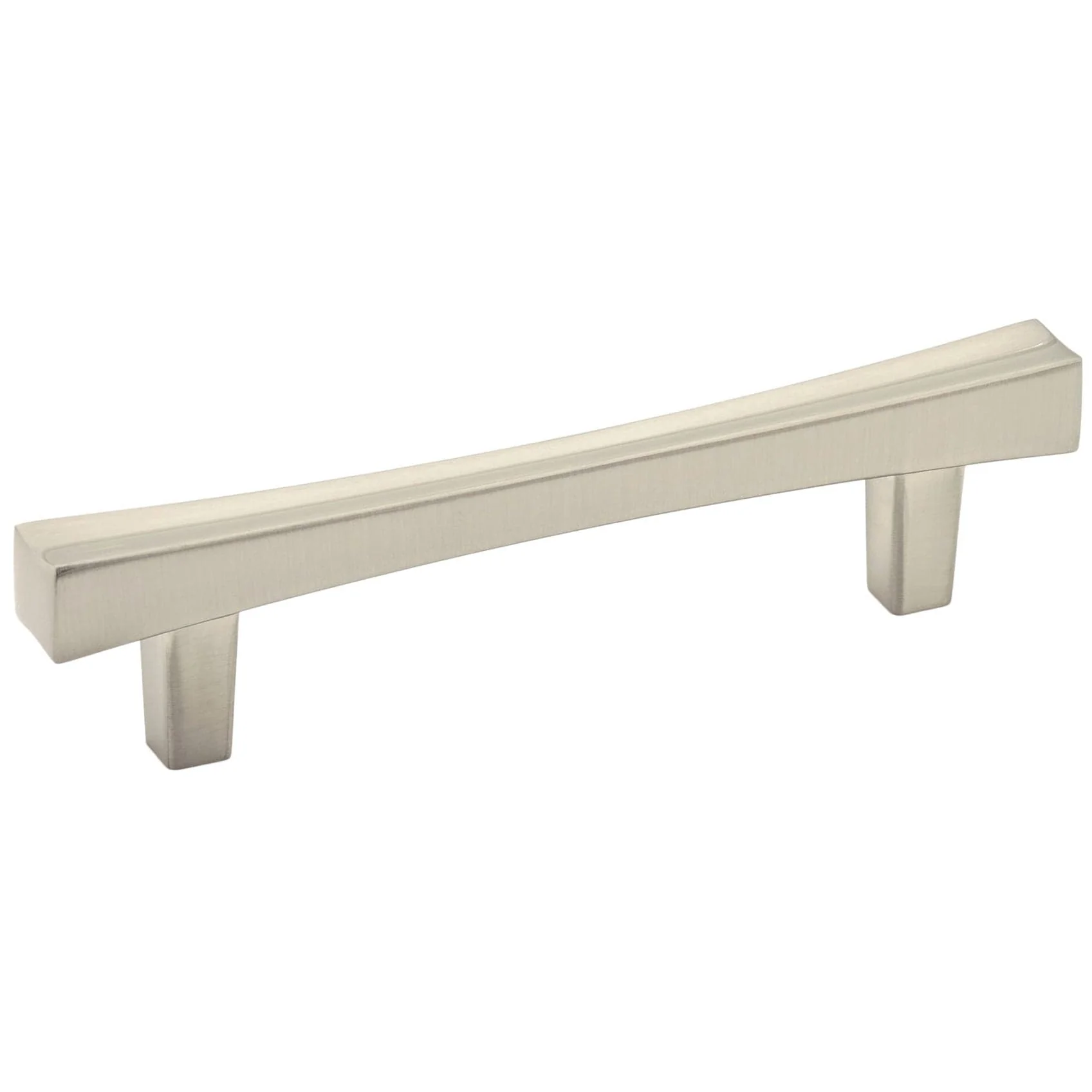Flared End Transitional Pull - 3-3/4" Center-to-Center - 5-11/32" OL - Brushed Nickel - Image 1