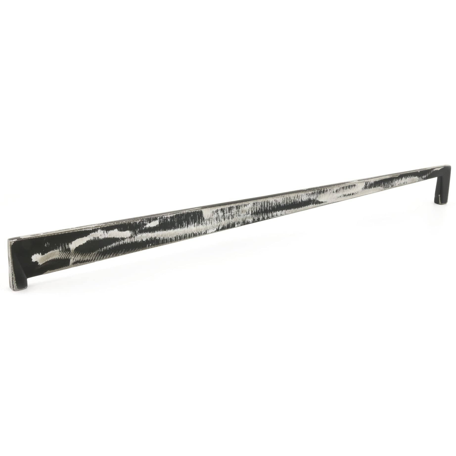 Contemporary Pull, 12-5/8" Center-to-Center, Brushed Industrial Black - Image 1